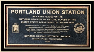 Union Station historic plaque